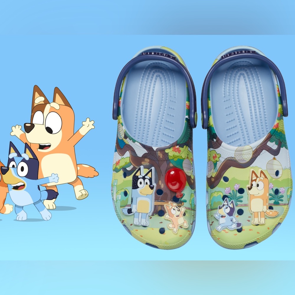 Crocs Toddler Bluey Classic Clogs, Multi, C8